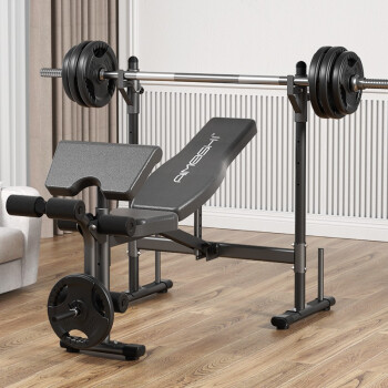 卧推架家用举重床杠铃深蹲架多功能史密斯机力量训练健身器材